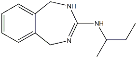 N-(1-Methylpropyl)-4,5-dihydro-1H-2,4-benzodiazepin-3-amine Structure