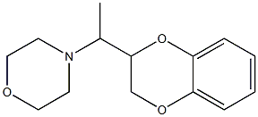 2-(1-モルホリノエチル)-1,4-ベンゾジオキサン 化学構造式