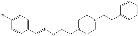 (E)-4-Chlorobenzaldehyde O-[2-(4-phenethyl-1-piperazinyl)ethyl]oxime,,结构式