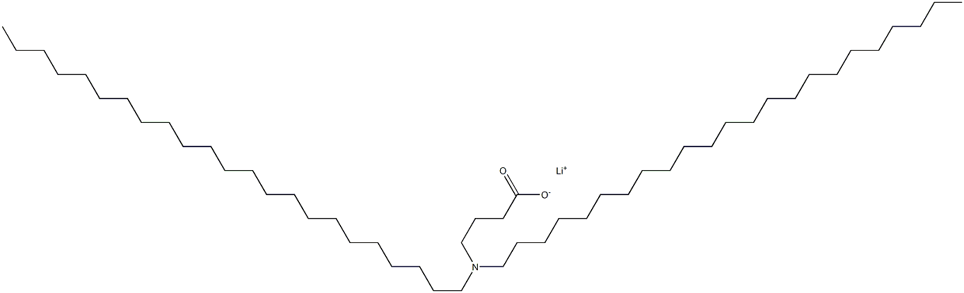 4-(Ditricosylamino)butyric acid lithium salt,,结构式