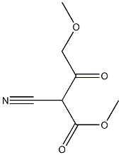 2-Cyano-3-oxo-4-methoxybutyric acid methyl ester Struktur