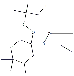 3,4,4-Trimethyl-1,1-bis(tert-pentylperoxy)cyclohexane,,结构式