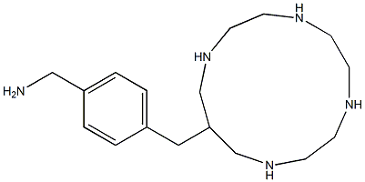 12-(4-Aminomethylbenzyl)-1,4,7,10-tetraazacyclotridecane Structure