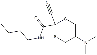 2-Cyano-5-(dimethylamino)-N-butyl-1,3-dithiane-2-carboxamide