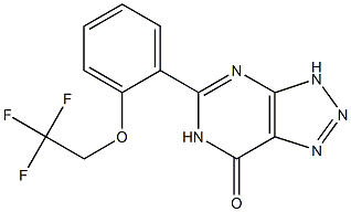 5-[2-(2,2,2-Trifluoroethoxy)phenyl]-3H-1,2,3-triazolo[4,5-d]pyrimidin-7(6H)-one|