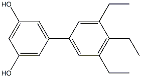 5-(3,4,5-Triethylphenyl)benzene-1,3-diol 结构式