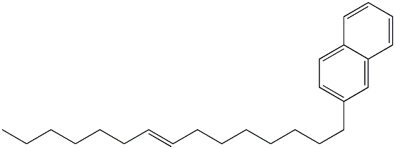 2-(8-ペンタデセニル)ナフタレン 化学構造式
