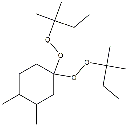 3,4-Dimethyl-1,1-bis(tert-pentylperoxy)cyclohexane Structure