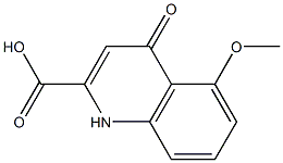 5-Methoxy-1,4-dihydro-4-oxoquinoline-2-carboxylic acid,,结构式