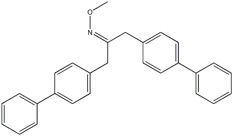 1,3-Bis(1,1'-biphenyl-4-yl)acetone O-methyl oxime Structure