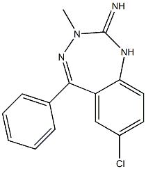 7-Chloro-5-phenyl-3-methyl-1H-1,3,4-benzotriazepin-2(3H)-imine|