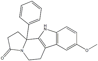 1,2,5,6,11,11b-Hexahydro-8-methoxy-11b-phenyl-3H-indolizino[8,7-b]indol-3-one