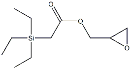 Triethylsilylacetic acid oxiran-2-ylmethyl ester