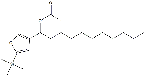 Acetic acid 1-[5-(trimethylsilyl)-3-furyl]undecyl ester Structure