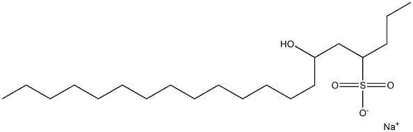 6-Hydroxyicosane-4-sulfonic acid sodium salt Struktur