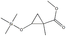 1-Methyl-2-(trimethylsiloxy)cyclopropanecarboxylic acid methyl ester Structure