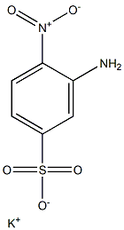 3-アミノ-4-ニトロベンゼンスルホン酸カリウム 化学構造式