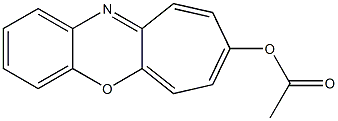 8-Acetoxybenzo[b]cyclohept[e][1,4]oxazine Struktur