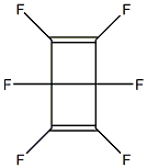 Hexafluorobicyclo[2.2.0]hexa-2,5-diene Struktur