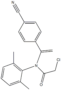 N-[1-(4-Cyanophenyl)vinyl]-N-(2,6-dimethylphenyl)-2-chloroacetamide Structure