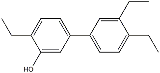 2-Ethyl-5-(3,4-diethylphenyl)phenol,,结构式