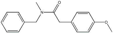 N-Methyl-N-(benzyl)-2-(4-methoxyphenyl)acetamide Structure