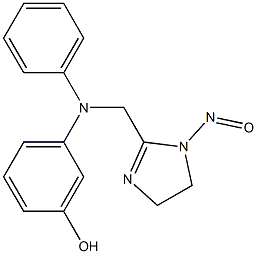 1-Nitroso-2-[N-(3-hydroxyphenyl)anilinomethyl]-4,5-dihydro-1H-imidazole|