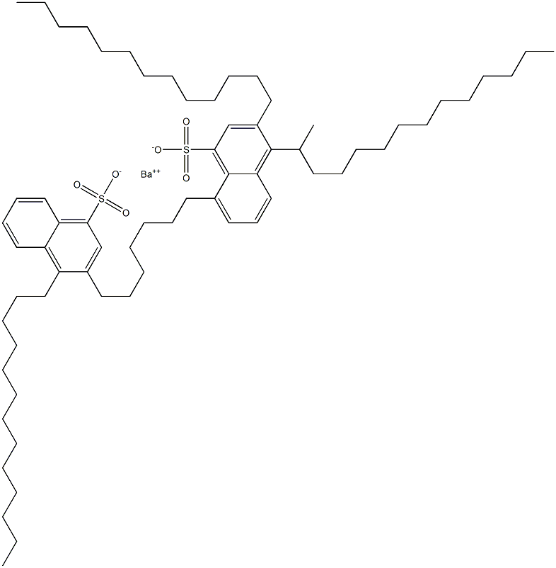 Bis(3,4-ditridecyl-1-naphthalenesulfonic acid)barium salt