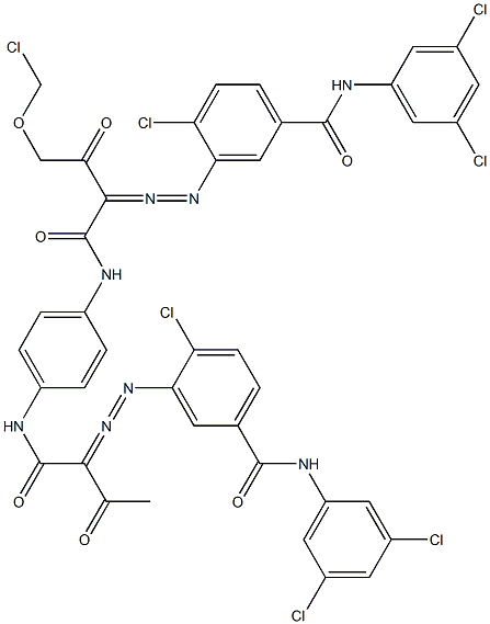 3,3'-[2-(Chloromethyloxy)-1,4-phenylenebis[iminocarbonyl(acetylmethylene)azo]]bis[N-(3,5-dichlorophenyl)-4-chlorobenzamide]