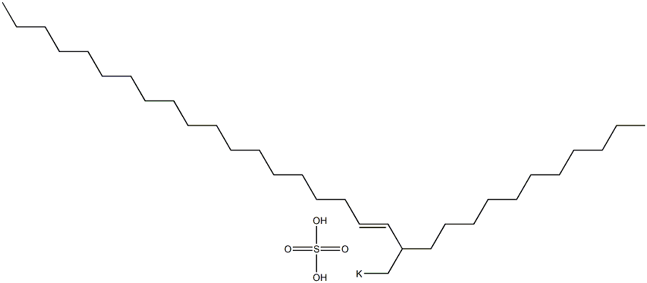 Sulfuric acid 2-undecyl-3-henicosenyl=potassium ester salt Struktur