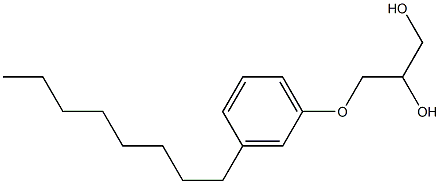 1-(3-Octylphenoxy)-2,3-propanediol Structure