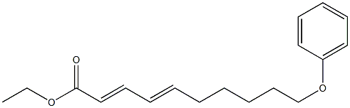 10-Phenoxy-2,4-decadienoic acid ethyl ester Structure