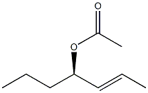[2E,4R,(+)]-2-Heptene-4-ol acetate Structure
