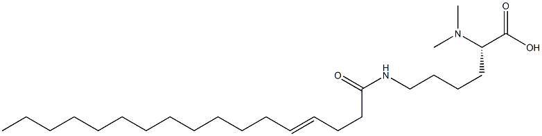 N6-(4-Heptadecenoyl)-N2,N2-dimethyllysine Struktur