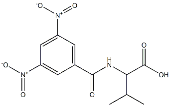 2-[(3,5-Dinitrobenzoyl)amino]-3-methylbutanoic acid,,结构式