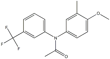  N-[m-(Trifluoromethyl)phenyl]-N-(4-methoxy-3-methylphenyl)acetamide