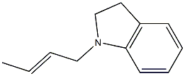 2,3-ジヒドロ-1-(2-ブテニル)-1H-インドール 化学構造式