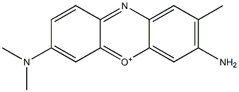 3-Amino-7-(dimethylamino)-2-methylphenoxazin-5-ium Structure