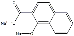 1-ソジオオキシ-2-ナフトエ酸ナトリウム 化学構造式