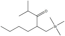 2-Methyl-4-trimethylsilylmethyl-3-octanone Structure