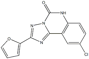 9-Chloro-2-(furan-2-yl)[1,2,4]triazolo[1,5-c]quinazolin-5(6H)-one Structure