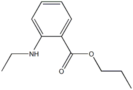 o-(Ethylamino)benzoic acid propyl ester Struktur
