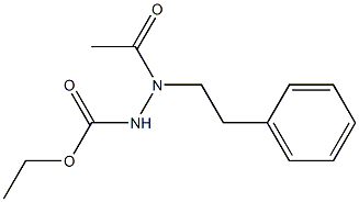 1-(2-Phenylethyl)-1-acetylhydrazine-2-carboxylic acid ethyl ester,,结构式