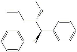 (1R,2S)-2-Methoxy-1-phenyl-1-phenylthio-4-pentene Structure