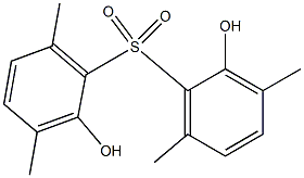 2,2'-Dihydroxy-3,3',6,6'-tetramethyl[sulfonylbisbenzene] Structure