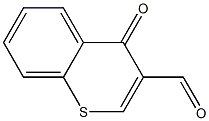 3-ホルミル-4H-1-ベンゾチオピラン-4-オン 化学構造式
