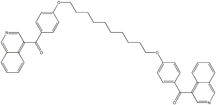 1,10-Bis[4-(4-isoquinolylcarbonyl)phenoxy]decane 结构式