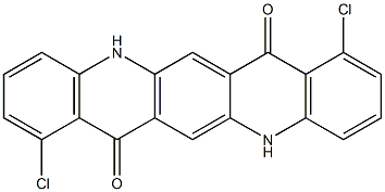 1,8-Dichloro-5,12-dihydroquino[2,3-b]acridine-7,14-dione 结构式