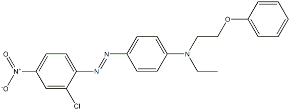 4-(2-Chloro-4-nitrophenylazo)-N-ethyl-N-phenoxyethylaniline,,结构式