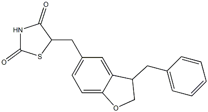 5-[3-Benzyl-2,3-dihydrobenzofuran-5-ylmethyl]thiazolidine-2,4-dione